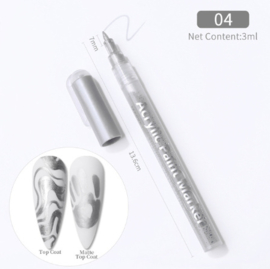 nailart pen zilver