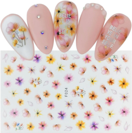 nagelstickers flowers F024