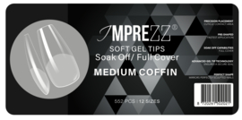 soft gel tips medium coffin 550 st. (IP)