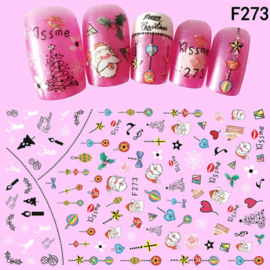 kerst sticker F273