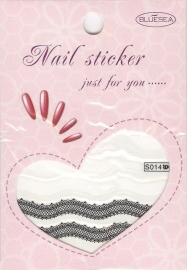 nagel sticker S014 black&white