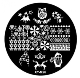 kerst plate XY-M26