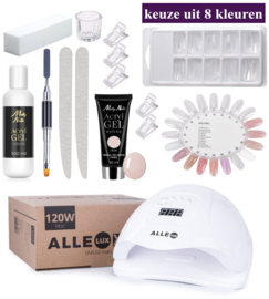 polygel kit met uv/led lamp 120 watt