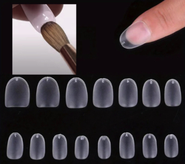 flex acryl nagel tips mat short oval 300 st.