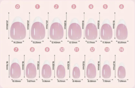 soft gel tips almond french