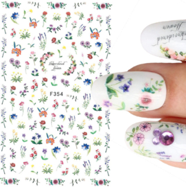 nagelstickers  flowers F354