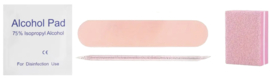 soft gel tips coffin Nude Pink