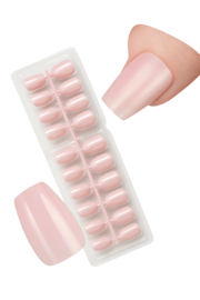soft gel tips coffin Zacht Pink