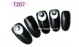 nagel sticker T207 white