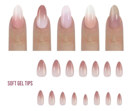 soft gel tips ombre almond medium 150 stuks