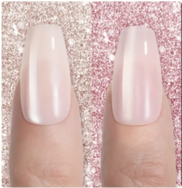 soft gel tips coffin Nude Pink
