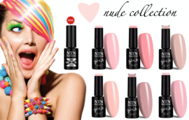 gellak set nude collection 6 kleuren + base/top