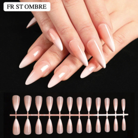 french tips stiletto ombre