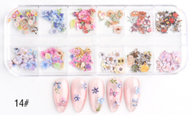 nail art box flowers