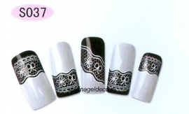 nagel sticker S037 white