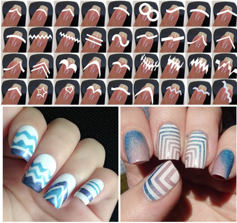 manicure sticker set van 24 stuks | nailart mallen | Nagelgroothandel / Nagelproducten/ online voor acrylnagels / gelnagels / nailart