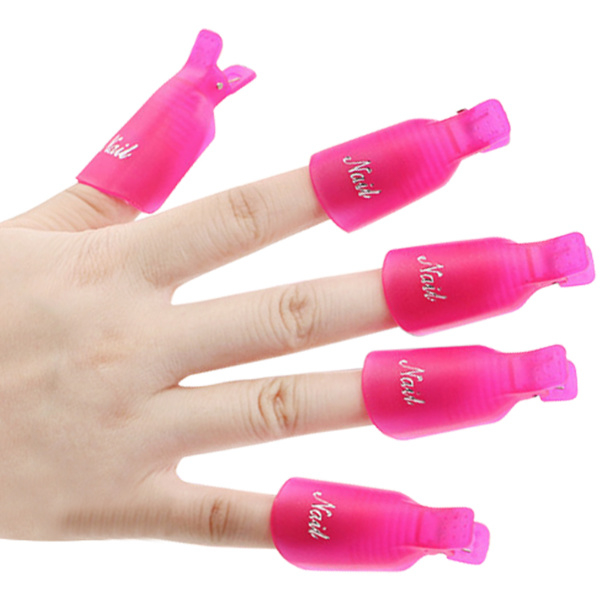 nail soaker clips (pink of wit)