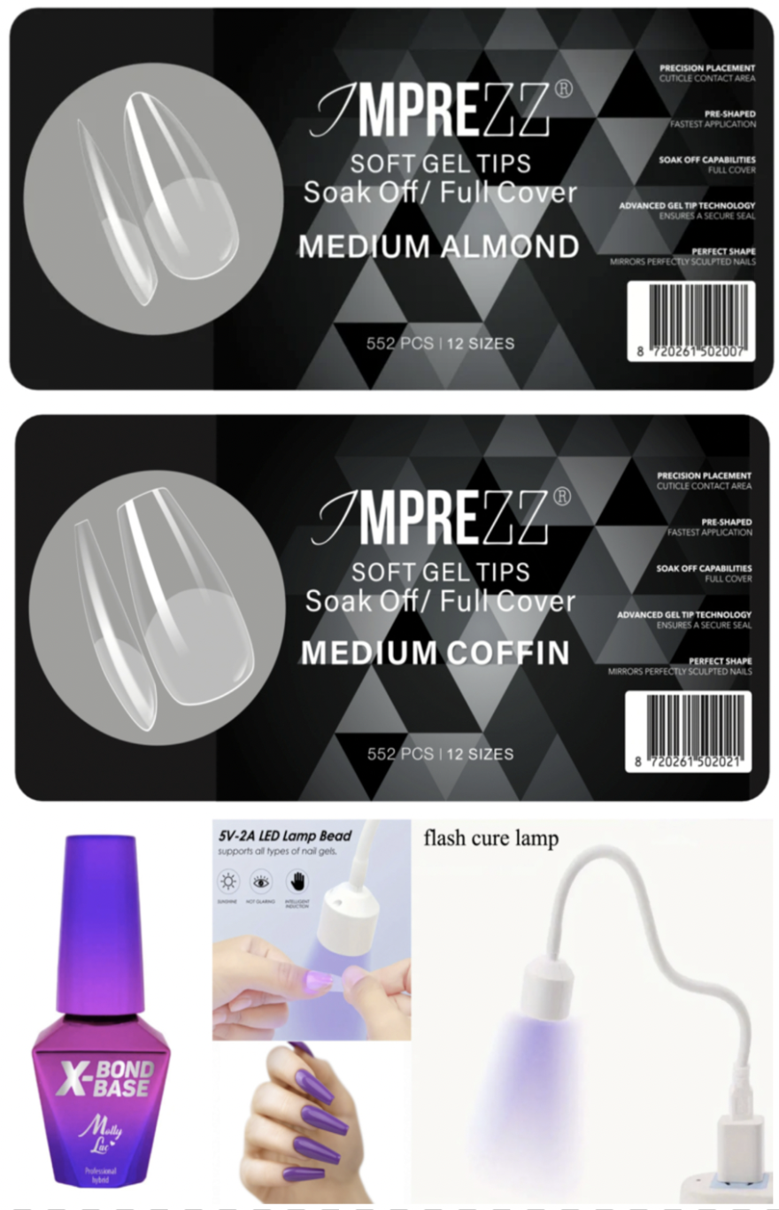 Nieuw merk soft gel tips