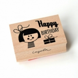 Ingela stempel happy birthday girl