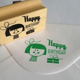 Ingela stempel happy birthday girl