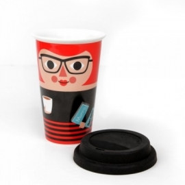 ingela travel mug lady