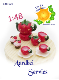 1:48-021 Aardbei Servies