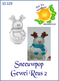 10.129 Large Snowboy with Antlers