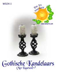 W024-1 DIY Gotische Kandelaars