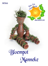 W066 DIY Bloempot Manneke