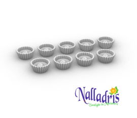 10.079 Cupcake moulds - filled with batter