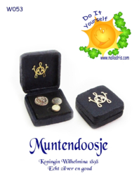 W053 DIY Muntendoosje NL 1898 (Echt goud en zilver)