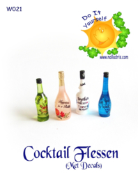 W021 DIY Cocktail Flessen