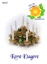 W037 DIY Christmas Etagere