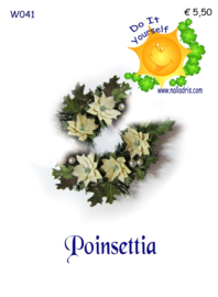 W041 Poinsettia Bloemen