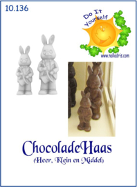 10.136 Chocolate Bunnies, male, medium and small