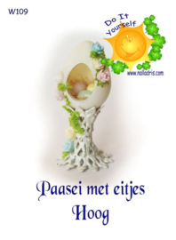 W109 Paasei met eitjes - hoog