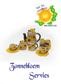 DIY Zonnebloem Serviesje