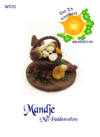 W031 DIY Mandje met paddestoelen