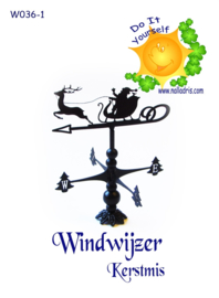 W036-01 DIY Windwijzer Kerstman