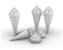 10.098 Ice Creams - cones