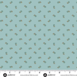 "Dahlia" fabric by Edyta Sitar  ||  Pincushion Flower