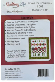 Home for Christmas Quilt Pattern by A Quilting Life