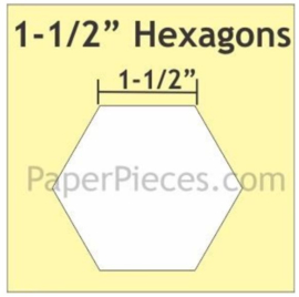 1 - 1/2 " Hexagon Bulk, 300 Pieces || HEX150L
