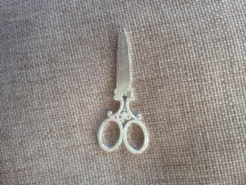 Bedel schaar zilver kleurig 6 cm.