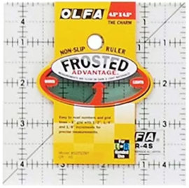 Olfa Quilt liniaal anti slip vierkant  4,5 x 4,5 inch