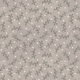 3147-34 Taupe || Butterflies and Bloom