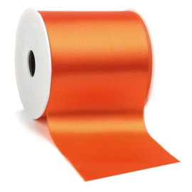 Satijnlint 100 mm oranje
