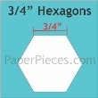 hexagon mallen 3/4 " inch