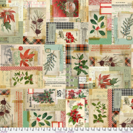 Backing || Achterkantstof - Holidays Past Collage - Multi || Holidays Past
