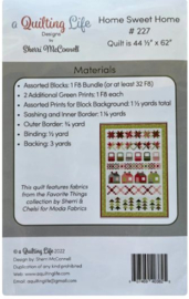 Home Sweet Home Quilt Pattern by A Quilting Life